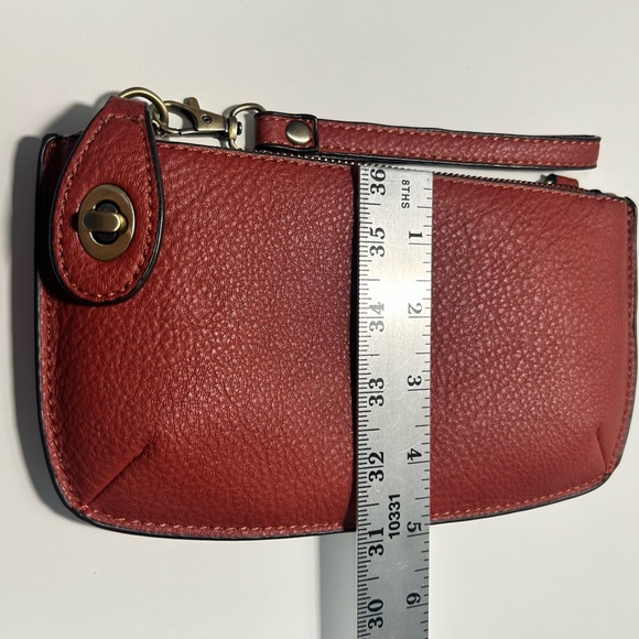 Vegan Leather Wristlet from Joy Susan Poppy Red EUC - Picture 4 of 6